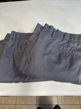 Amazon Essentials Men's Straight Dress Pants - Charcoal Gray-2 pairs